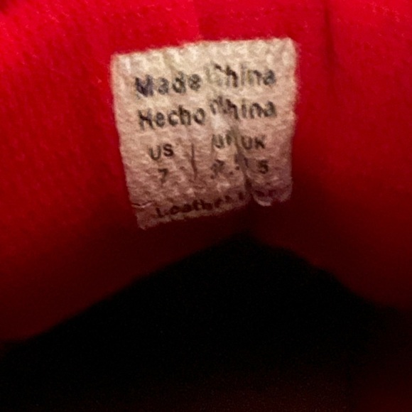 Lord & Taylor Liberty Red and Green Floral High-Top hidden wedge Sneakers size 7 - Picture 7 of 8